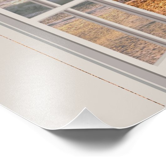 Sunset Beach Incoming Tide, Open Foto Erweiterung (Ecke)