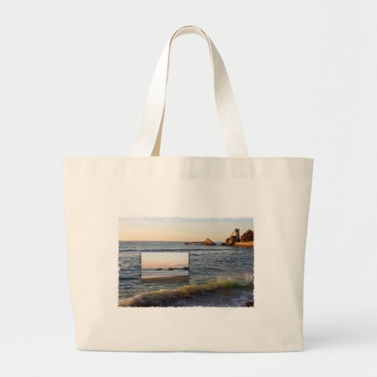 Sunset Beach Jumbo Stoffbeutel (Vorne)