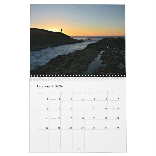 Sunset Beach Kalender (Feb 2026)