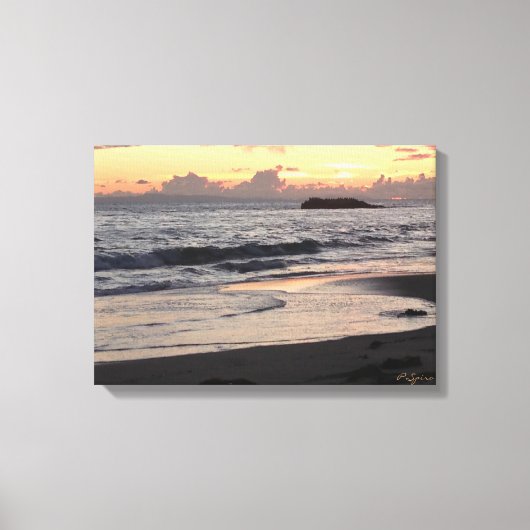 Sunset Beach Leinwand (Vorderseite)