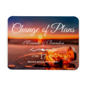 Sunset Beach Mason Jar Blue Night Änderung der Plä Magnet (Horizontal)