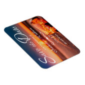 Sunset Beach Mason Jar Blue Night Save the Date Magnet (Rechte Seite)