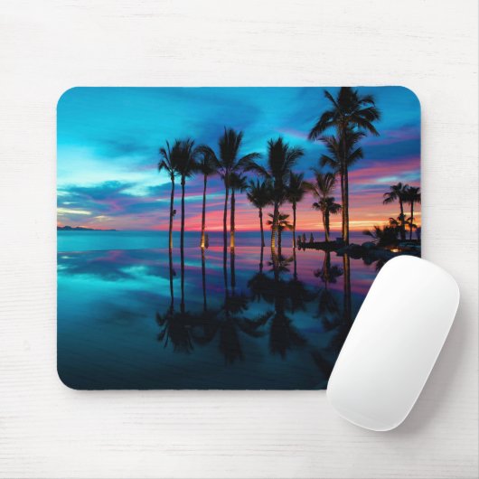 Sunset Beach Mouse Pad Mousepad (Mit Mouse)