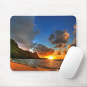 Sunset Beach Mouse Pad Mousepad (Mit Mouse)