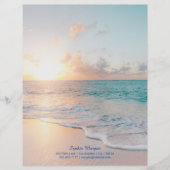 Sunset Beach, Name/Kontaktinformationen in Blue (Vorderseite)