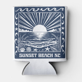 Sunset Beach NC Vintage Küstenlandschaft bei Sonne Dosenkühler