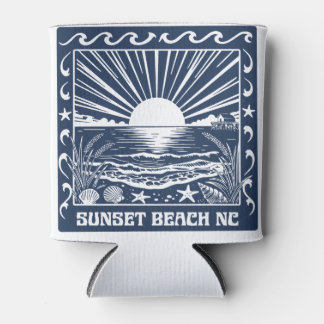 Sunset Beach NC Vintage Küstenlandschaft bei Sonne Dosenkühler