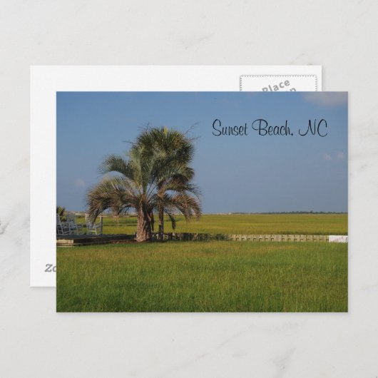 Sunset Beach North Carolina Postcard Postkarte (Vorne/Hinten)