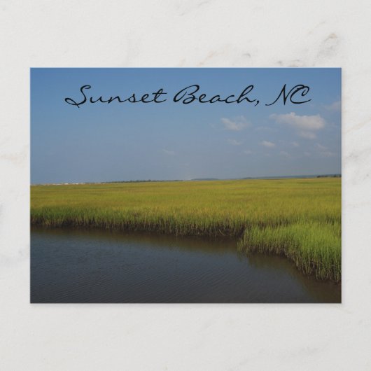 Sunset Beach North Carolina Postcard Postkarte (Vorderseite)