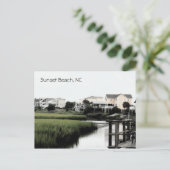 Sunset Beach North Carolina Postcard Postkarte (Stehend Vorderseite)