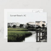 Sunset Beach North Carolina Postcard Postkarte (Vorne/Hinten)