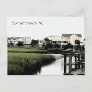 Sunset Beach North Carolina Postcard Postkarte
