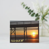 Sunset Beach North Carolina Urlaub Postkarte (Stehend Vorderseite)