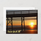 Sunset Beach North Carolina Urlaub Postkarte (Vorne/Hinten)