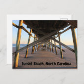 Sunset Beach North Carolina Vacation Foto Postkarte (Vorne/Hinten)