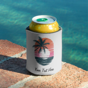 Sunset Beach Palm Tree Sommerurlaub nach Maß Dosenkühler