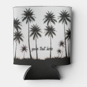 Sunset Beach Palm Tree Sommerurlaub nach Maß Dosenkühler (Vorderseite)