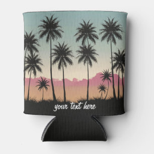 Sunset Beach Palm Tree Sommerurlaub nach Maß Dosenkühler