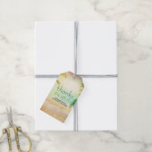 Sunset Beach Palms Hochzeit Vielen Dank Geschenkanhänger (Mit Garn)