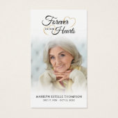 Sunset Beach Photo Footprints in Sand Prayer Card (Vorderseite)