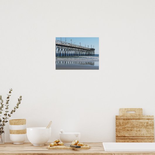 Sunset Beach Pier North Carolina Poster (Küche)