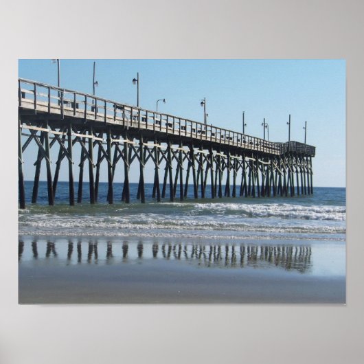 Sunset Beach Pier North Carolina Poster (Vorne)