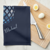 Sunset Beach Pineapa Custom Geschirrtuch (Viertel Falte)