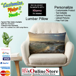Sunset Beach Polyester Lumbar Pillow 22 Lendenkissen
