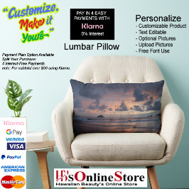 Sunset Beach Polyester Lumbar Pillow 26 Lendenkissen