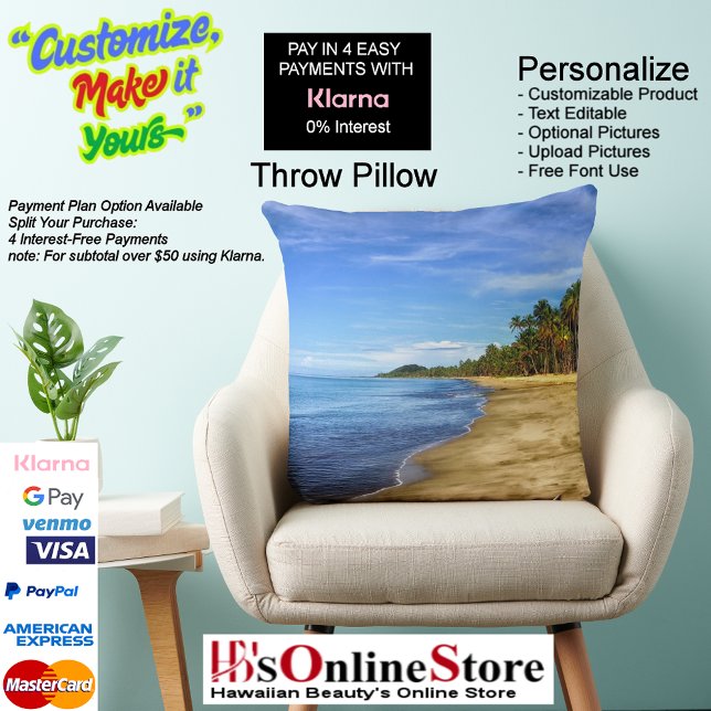 Sunset Beach Polyester Throw Kissen 7 (Sunset Beach Polyester Large Throw Pillow 7.)