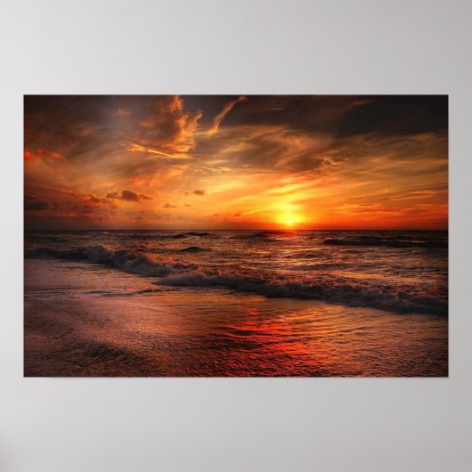 Sunset Beach Poster (Vorne)