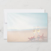 Sunset Beach Romantic Speichern Sie die Datumskart Save The Date (Rückseite)