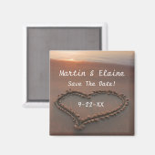 Sunset Beach Save the Date Custom Wedding Magnet (Vorderseite/Rückseite)