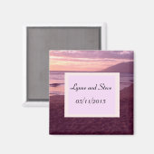 Sunset Beach Save the Date Magnet (Vorderseite/Rückseite)