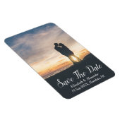 Sunset Beach Save the Date Magnet (Rechte Seite)