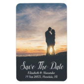Sunset Beach Save the Date Magnet (Vertikal)