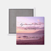 Sunset Beach Save the Date Magnet (Vorderseite/Rückseite)