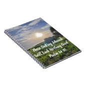 Sunset Beach Scene Notebook Notizblock (Rechte Seite)