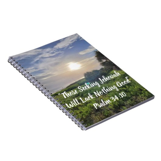 Sunset Beach Scene Notebook Notizblock (Rechte Seite)