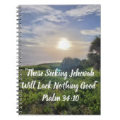 Sunset Beach Scene Notebook Notizblock (Vorderseite)