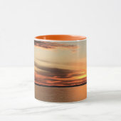 Sunset Beach Sea Water Ocean Sommer Sonnenaufgang Tasse (Zentrum)