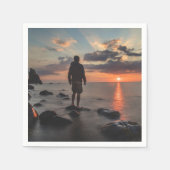 Sunset Beach Standard Cocktail Paper Napkins 32 Serviette (Vorderseite)