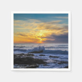 Sunset Beach Standard Cocktail Papier Napkins 33 Serviette (Vorderseite)