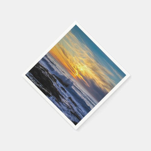 Sunset Beach Standard Cocktail Papier Napkins 33 Serviette (Ecke)