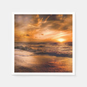 Sunset Beach Standard Cocktail Papier Napkins 45 Serviette (Vorderseite)