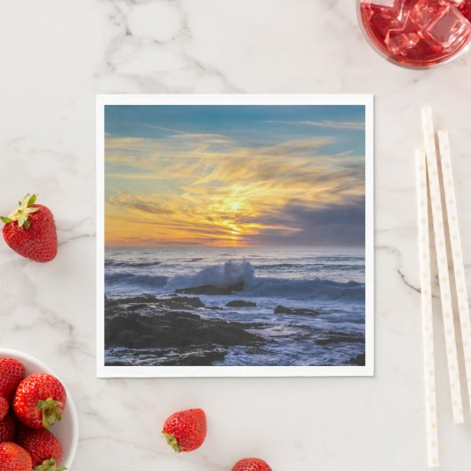 Sunset Beach Standard Luncheon Paper Napkins 33 Serviette (Beispiel)