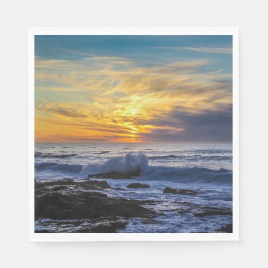 Sunset Beach Standard Luncheon Paper Napkins 33 Serviette (Vorderseite)