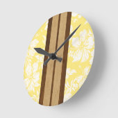 Sunset Beach Surfboard Hawaiian Wall Uhren (Winkel)