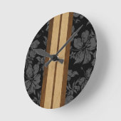 Sunset Beach Surfboard Hawaiian Wall Uhren (Winkel)