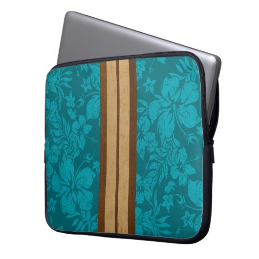 Sunset Beach Surfboard Neoprene Wetsuit Laptopschutzhülle (Vorderseite Links)